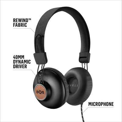House of Marley Positive Vibration 2: Over-Ear Wired Headphones with Microphone - Smart Tech Shopping