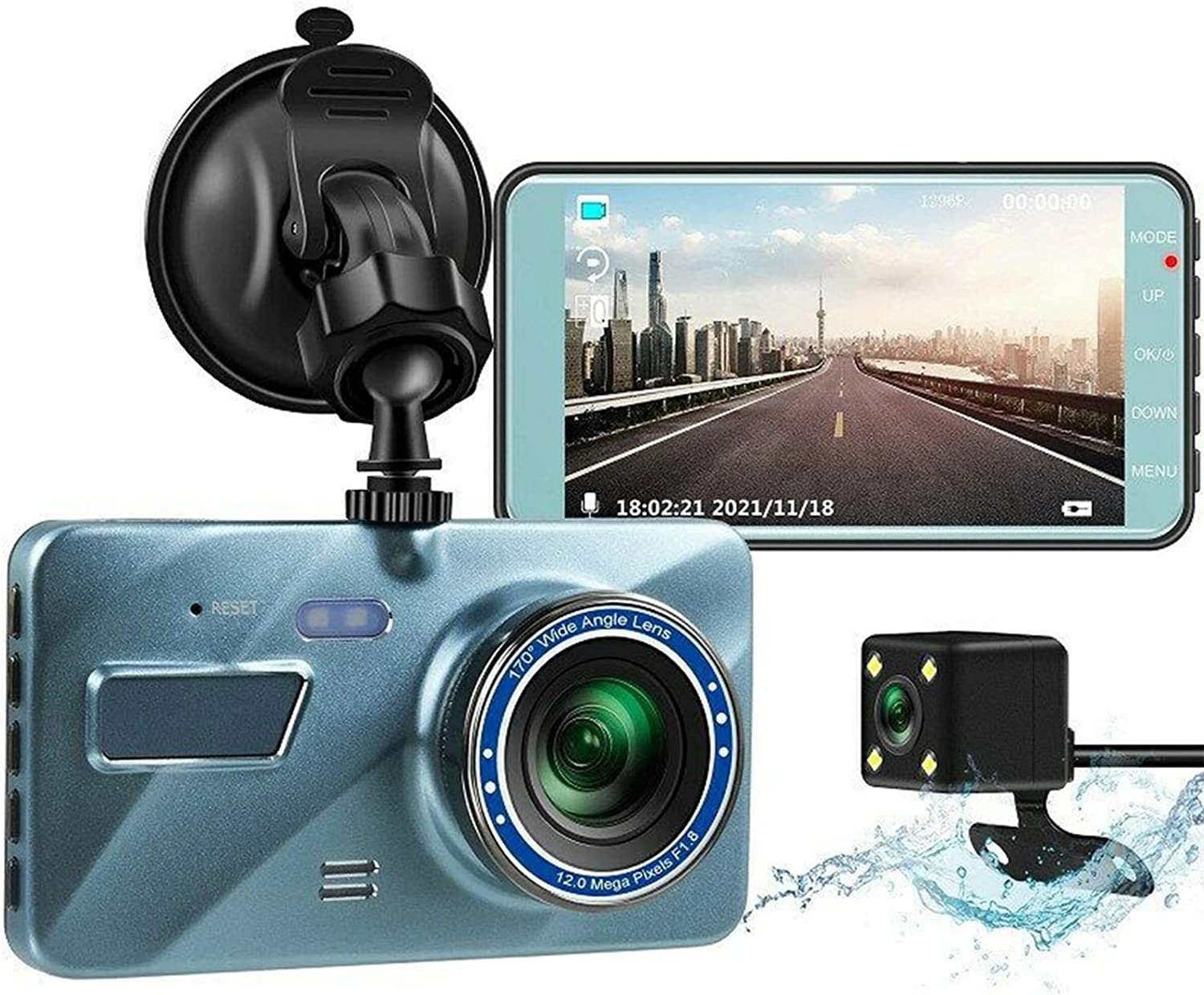iMountek Dash Cam, Wi-Fi 1080P Dash Camera, Emergency Accident Lock Car Camera - Smart Tech Shopping