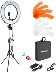 Neewer Ring Light Kit:18"/48cm Outer 55W 5500K Dimmable LED Ring Light, Light Stand, Carrying Bag for Camera,Smartphone,YouTube,TikTok,Self-Portrait Shooting, Black, Model:10088612 - Smart Tech Shopping