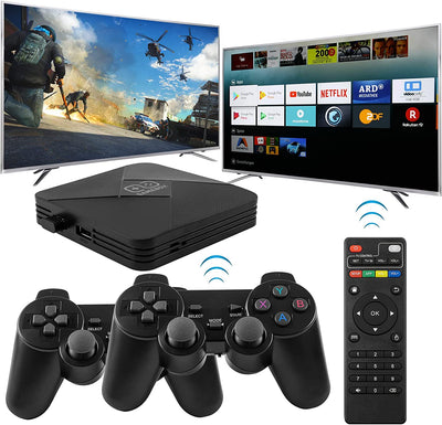Wireless Retro Game Console with 30K+ Games and 2 Controllers for 4K TV - Smart Tech Shopping