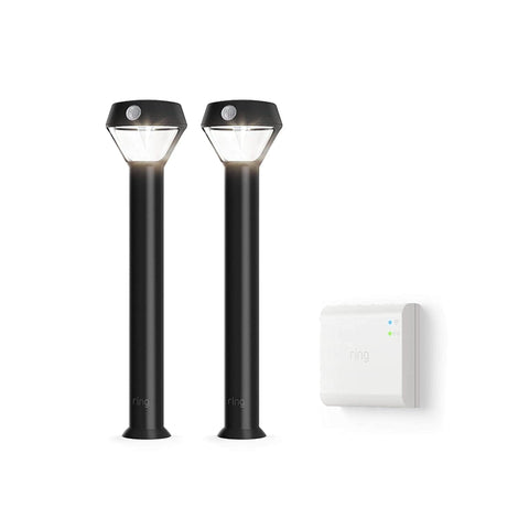 Ring Solar Pathlight - Outdoor Motion-Sensor Security Light Black - Smart Tech Shopping