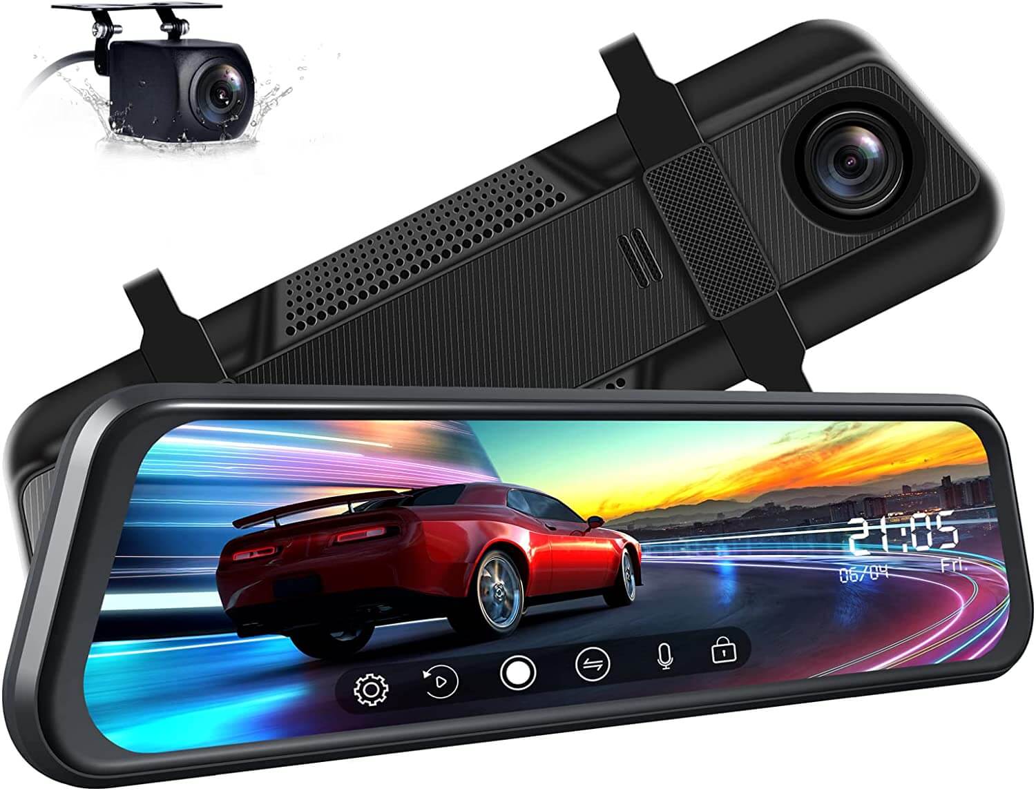 10'' Mirror best rearview mirror dash camera - Smart Tech Shopping