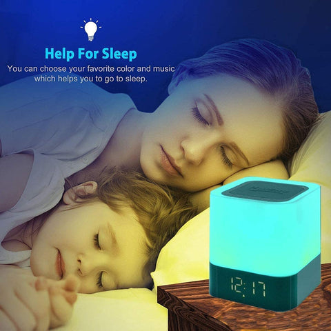 Night Light Bluetooth Speaker Alarm Clock - Smart Tech Shopping