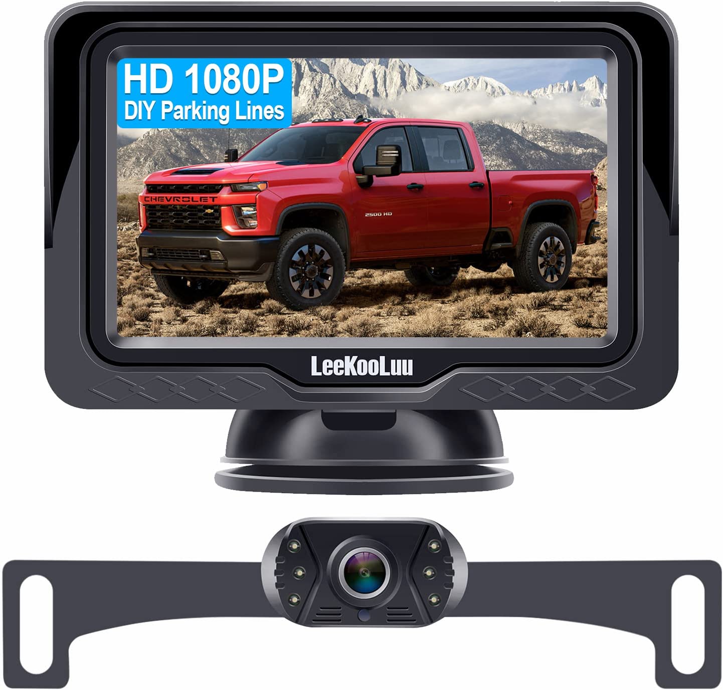 Waterproof Night Vision Backup Camera Rear View Monitor Kit HD 1080P for Car Truck Minivan - Smart Tech Shopping