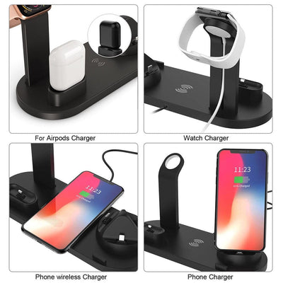 Best Wireless Charging Station for Apple, 4 in 1 Wireless Dock Station for iPhone, Apple Watch, and Airpods - Smart Tech Shopping