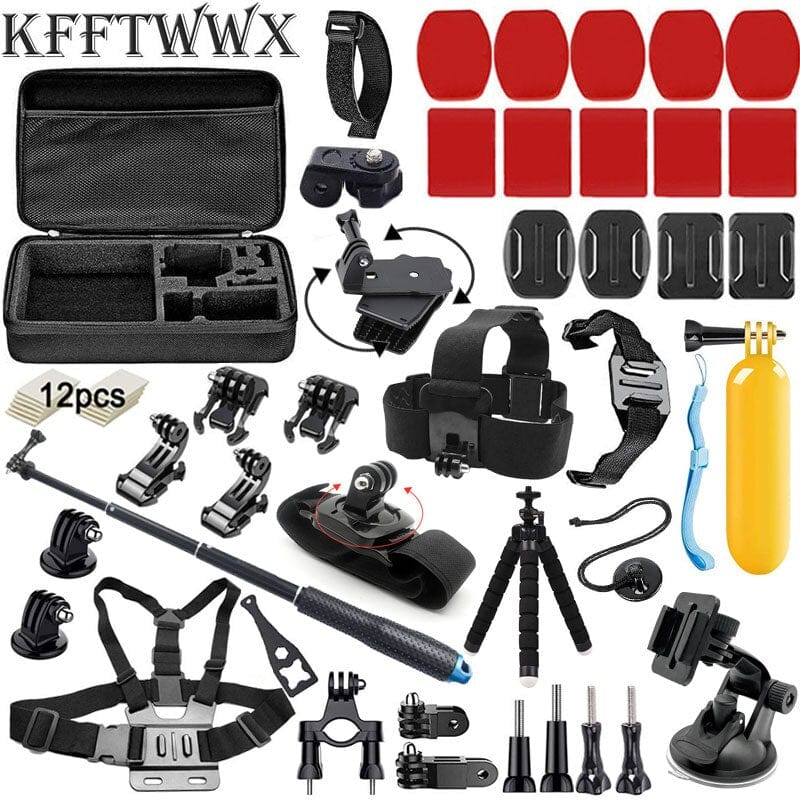 KFFTWWX Accessories Kit for, Gopro Hero, Black Max, Go Pro Session - Smart Tech Shopping