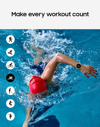 SAMSUNG Galaxy Watch 4 40mm Smartwatch with ECG Monitor Tracker for Health, Fitness, Running, Sleep Cycles, GPS Fall Detection, Bluetooth, US Version, SM-R860NZDAXAA, Pink Gold Pink Gold 40mm
