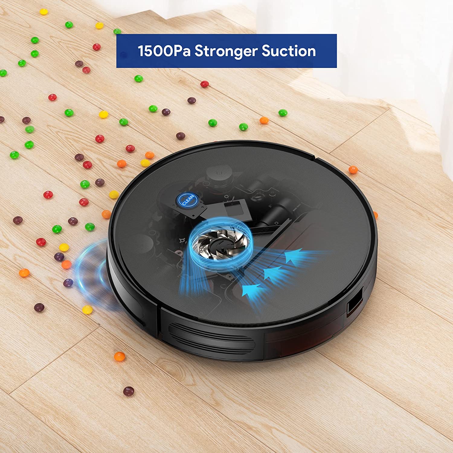 Robot Vacuum Cleaner Strong Suction Quiet Self-Charging Robotic Vacuum Cleaner - Smart Tech Shopping