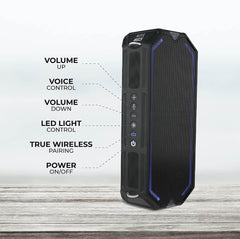 Altec Lansing HydraShock Bluetooth Speaker USB Type-C Rechargeable Portable Speaker - Smart Tech Shopping