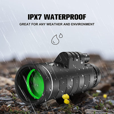 40x60 High Definition Monocular Telescope With Smartphone Adapter for low light vision - Smart Tech Shopping