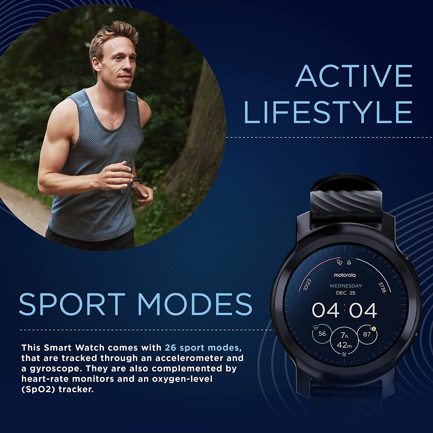 Motorola Moto Watch 100 Smart Watch 42-Millimeter GPS Smart Watch for Men and Women - Smart Tech Shopping