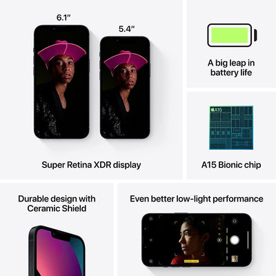 iPhone 13 Mini, 128GB, Midnight Unlocked Smart Phone - Smart Tech Shopping