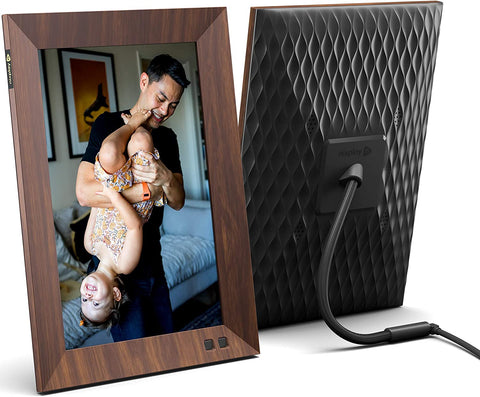 Nixplay 10.1 inch Smart Digital Photo Frame with WiFi (W10F) - Black - Share Photos and Videos Instantly via Email or App - Smart Tech Shopping