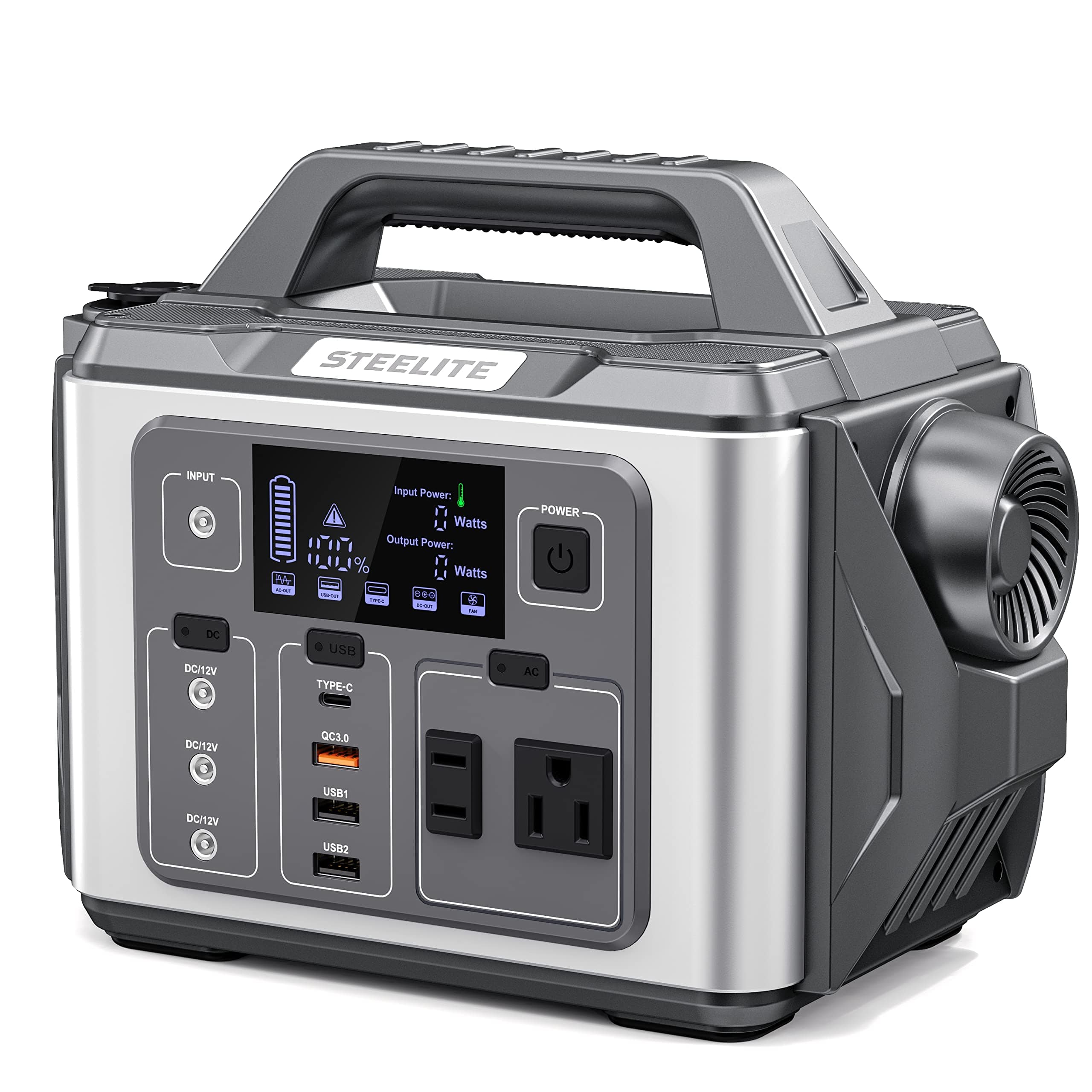 Steelite Roket Portable Power Station 300W Portable Generator with 10-Ports 2AC Outlets - Smart Tech Shopping