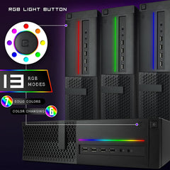 Dell OptiPlex PC: Quad-Core Power, RGB Lighting, & Blazing Speeds (Renewed)