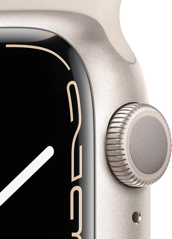 Apple Watch Series 7, 41mm Starlight Aluminium Case GPS + Cellular Sport Band - Smart Tech Shopping