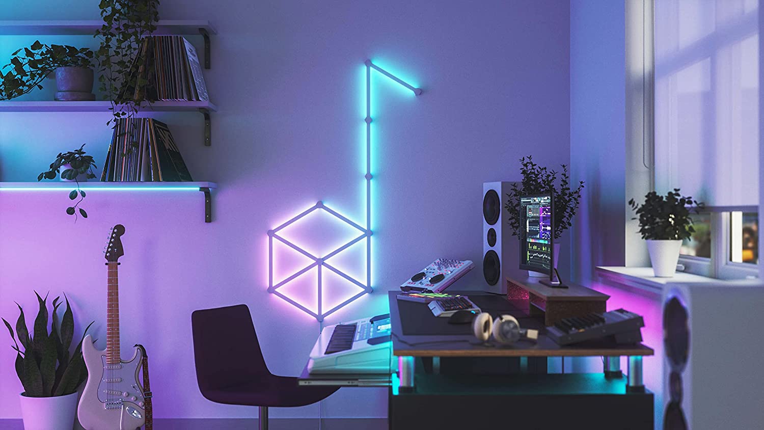 Nanoleaf 60 Degree Lines WiFi Smart LED Lights - 3-Pack Expansion for Gaming and Home Decor - Smart Tech Shopping