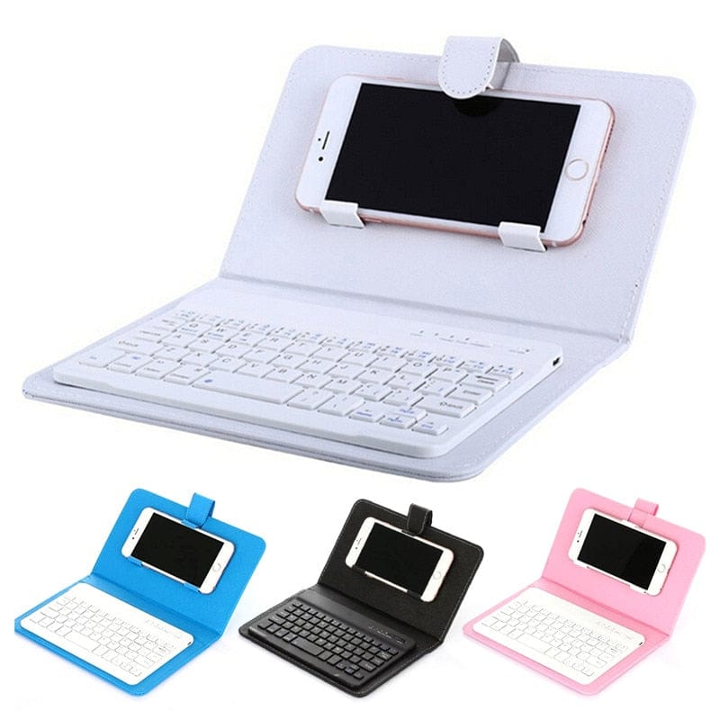 RD Portable PU Leather Wireless Keyboard Case for iPhone - Smart Tech Shopping