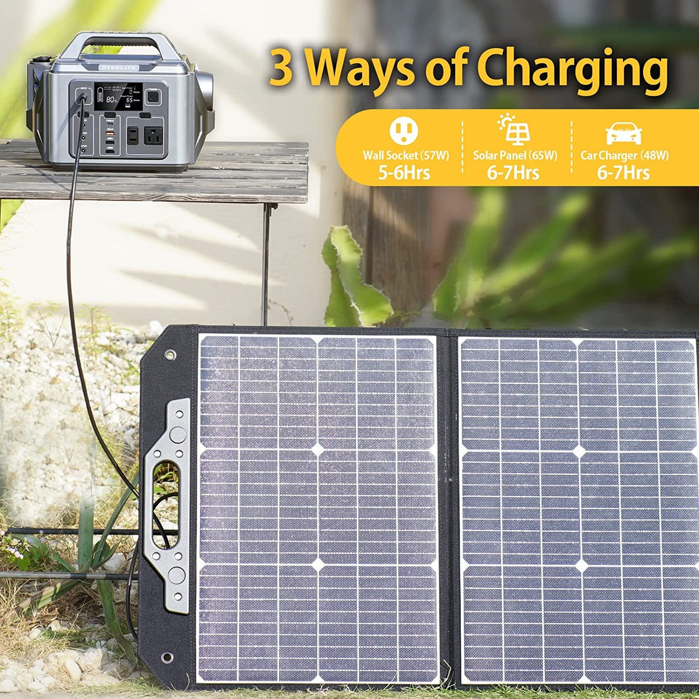 Steelite Roket Portable Power Station 300W Portable Generator with 10-Ports 2AC Outlets - Smart Tech Shopping