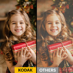 KODAK Mini 3 Retro Portable Photo Printer + 68 Sheets Bundle, White - 3x3 inches Prints