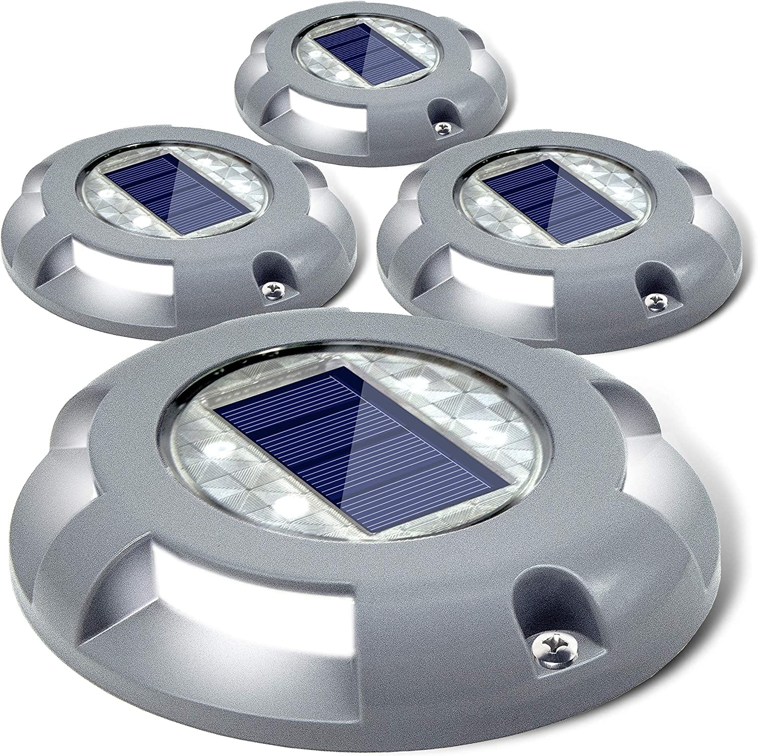 Solar Deck Lights Driveway Dock Light LED Solar Powered Outdoor Waterproof Lights - Smart Tech Shopping