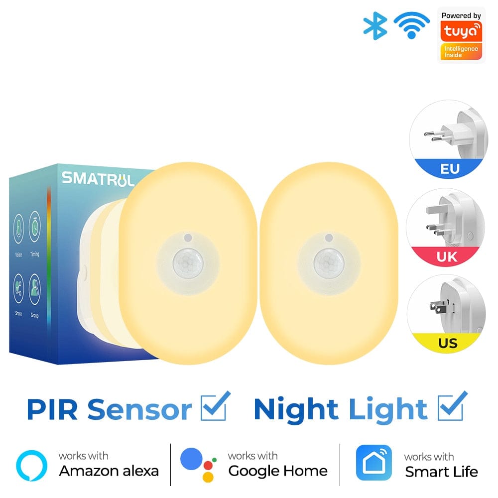 WiFi Tuya Smart Led Night Light With PIR Motion Sensor and Voice for Alexa