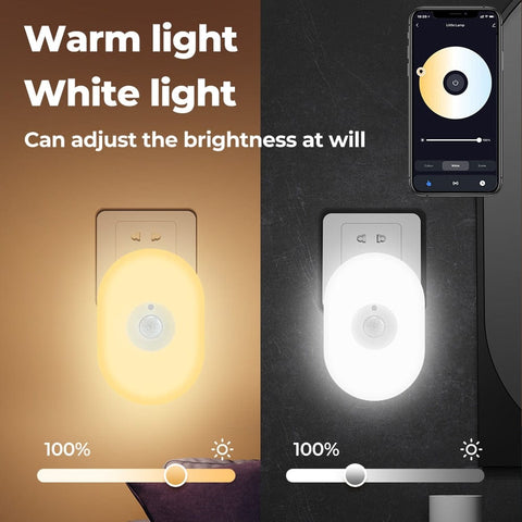 WiFi Tuya Smart Led Night Light With PIR Motion Sensor and Voice for Alexa