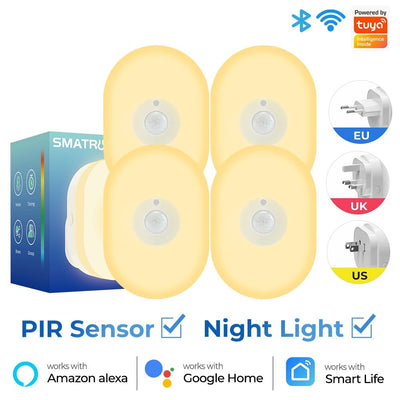 WiFi Tuya Smart Led Night Light With PIR Motion Sensor and Voice for Alexa
