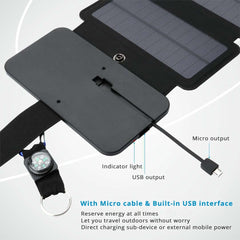 Portable Folding 10W Solar Panels Mobile Charger 5V 2.1A USB - Smart Tech Shopping