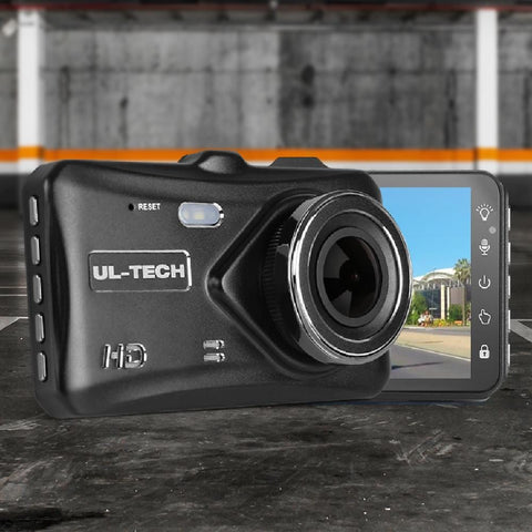 UL Tech 4 Inch Dual Camera Dash Camera - Black - Smart Tech Shopping