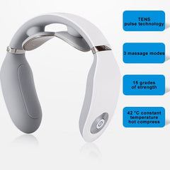 Multifunctional Neck Vibration Intelligent Hot Compress Rechargeable Pulse Neck Massager