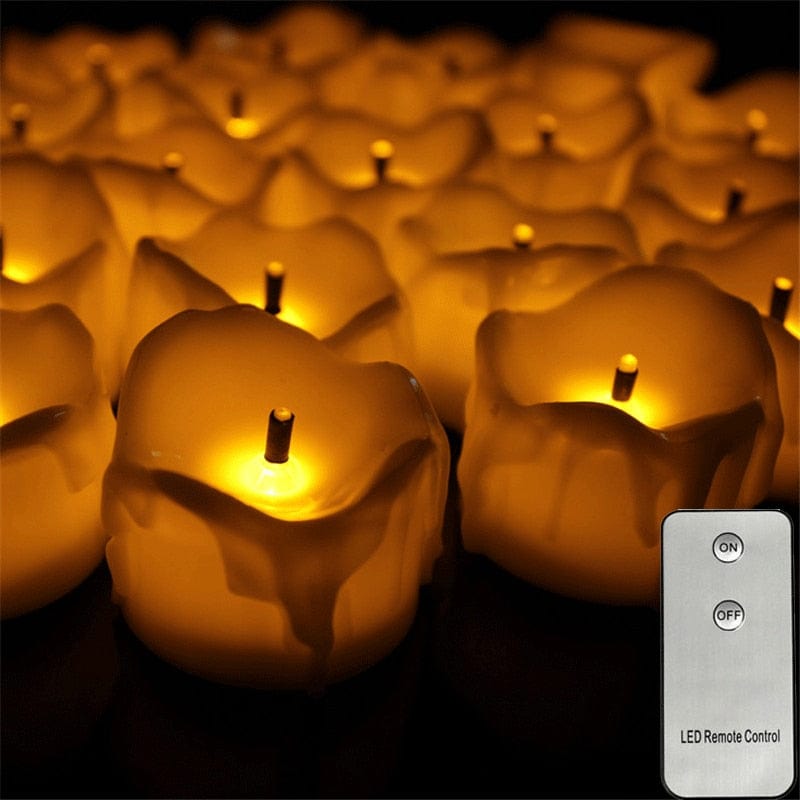 Spooky and Safe: Pack of 12 Battery Operated Flameless Halloween LED Candles