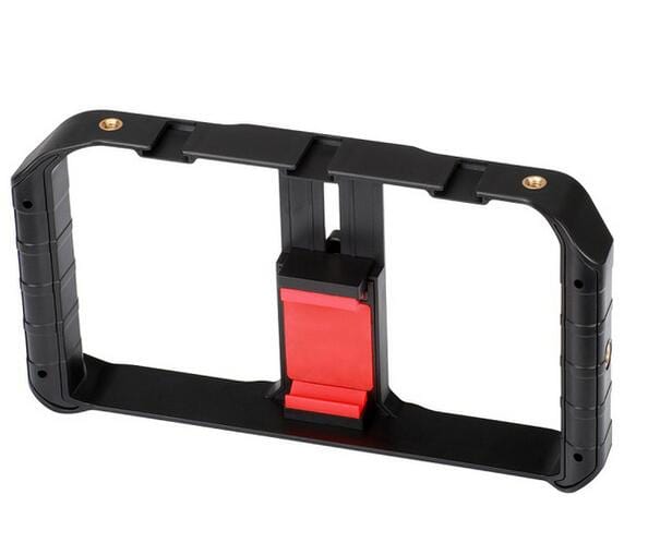 U Rig Pro, Handle Rig Triple Hot Shoe Mounts Video Stabilizer Vlog Grip for phones - Smart Tech Shopping