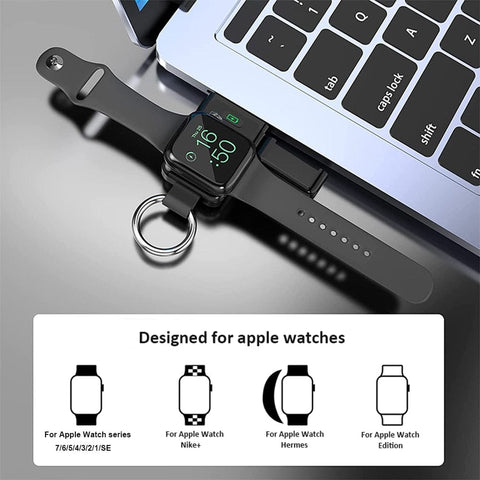 Power Bank For Apple Watch, 1400mAh Magnetic USB Fast Charger - Smart Tech Shopping