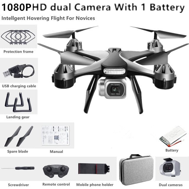 Remote Control Drone Helicopter With 4K HD Professional Dual Camera - Smart Tech Shopping