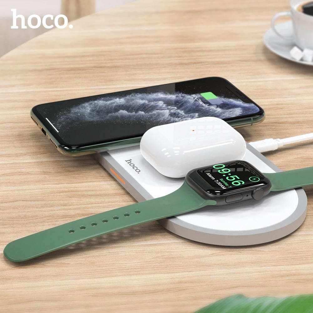 HOCO 3 in 1 Wireless Charger for iPhone, Apple iWatch & Airpods - Smart Tech Shopping