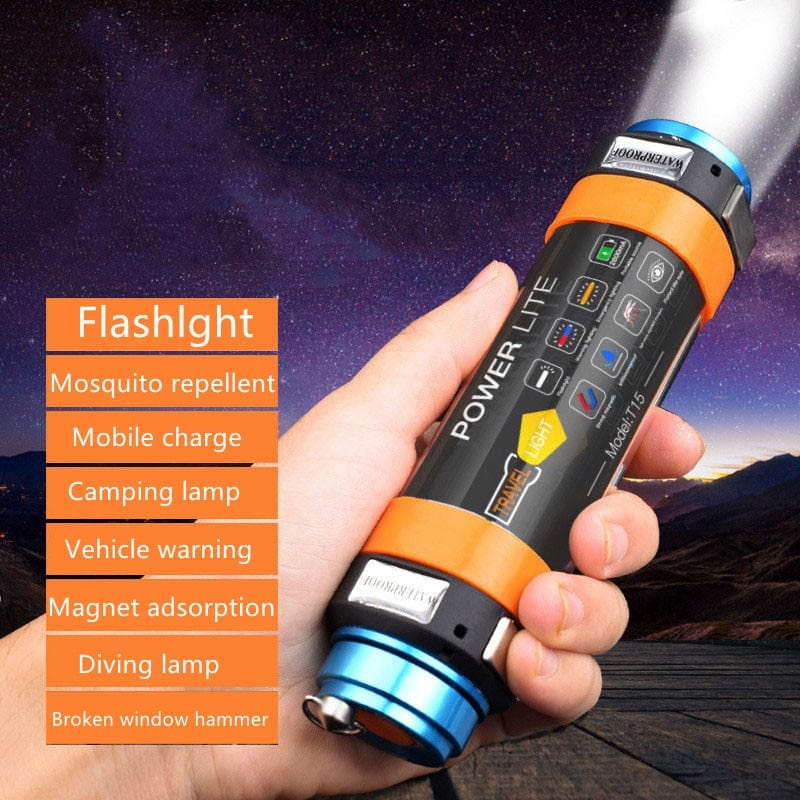 USB Rechargeable Outdoor IP 68 Waterproof 6 Modes High Power Camping LED Flashlight - Smart Tech Shopping