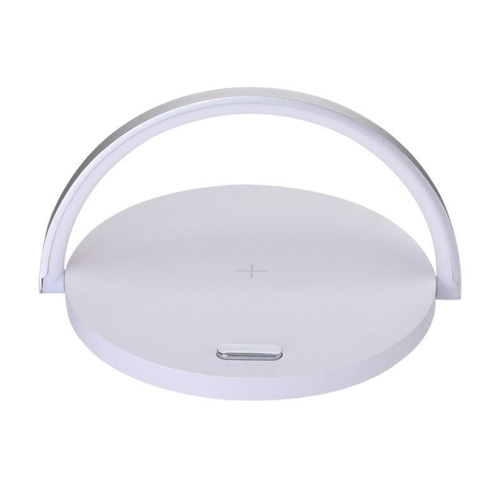 Brightness Adjustable QI Wireless Charging LED Bedside Lamp With Phone Holder - Smart Tech Shopping