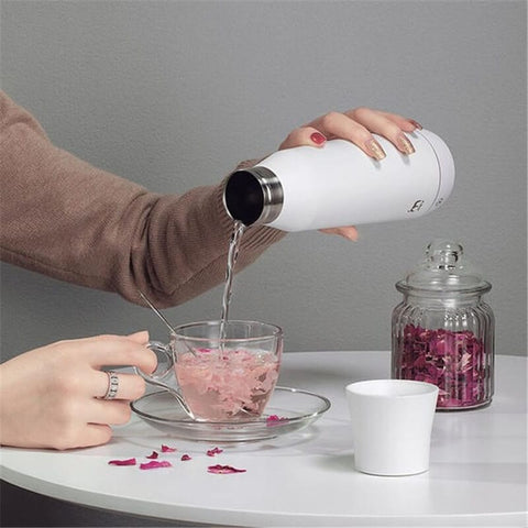 YYUYU Portable Electric Kettle Household Travel Insulated Water Boiler 300ml Stainless Steel Electric Kettle