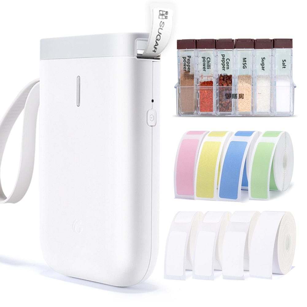 Portable Wireless Connection Tape Kits, Mini Pocket Thermal Label Printer Maker - Smart Tech Shopping