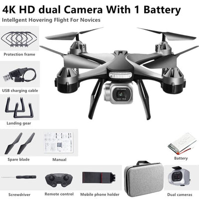 Remote Control Drone Helicopter With 4K HD Professional Dual Camera - Smart Tech Shopping