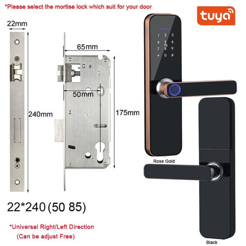 Tuya Wifi Electronic Smart Door Lock - Smart Tech Shopping