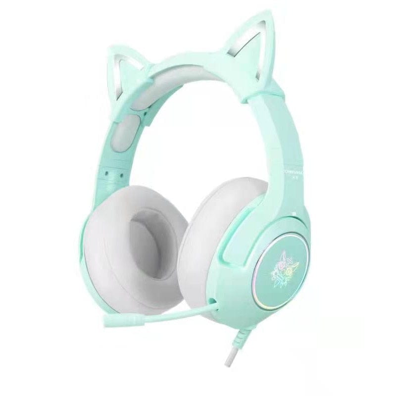 Onikuma Pink Cute Cat Ear Gaming Headphone with Mic - Smart Tech Shopping