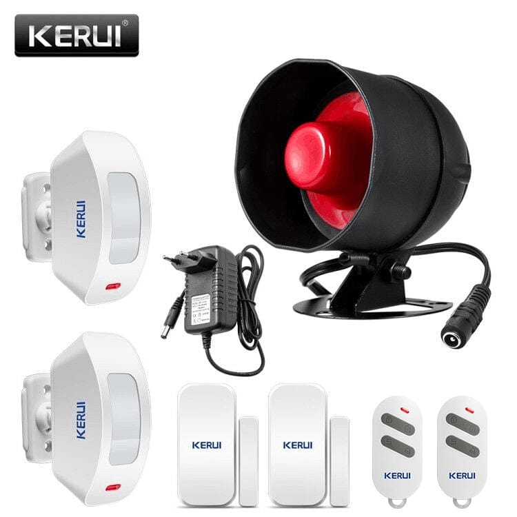 KERUI Cheap Upgraded Standalone Wireless Home Security Alarm System Kit With Siren Horn Motion Detector