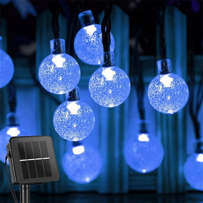 Solar Powered Outdoor Globe Lights, Waterproof Led Crystal with 8 Modes - Smart Tech Shopping
