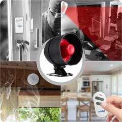 KERUI Cheap Upgraded Standalone Wireless Home Security Alarm System Kit With Siren Horn Motion Detector