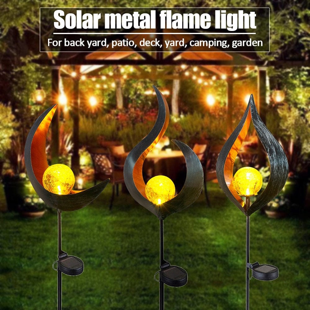 Solar Flame Light for Outdoor Garden Decoration
