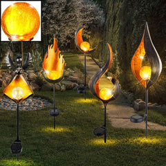 Solar Flame Light for Outdoor Garden Decoration