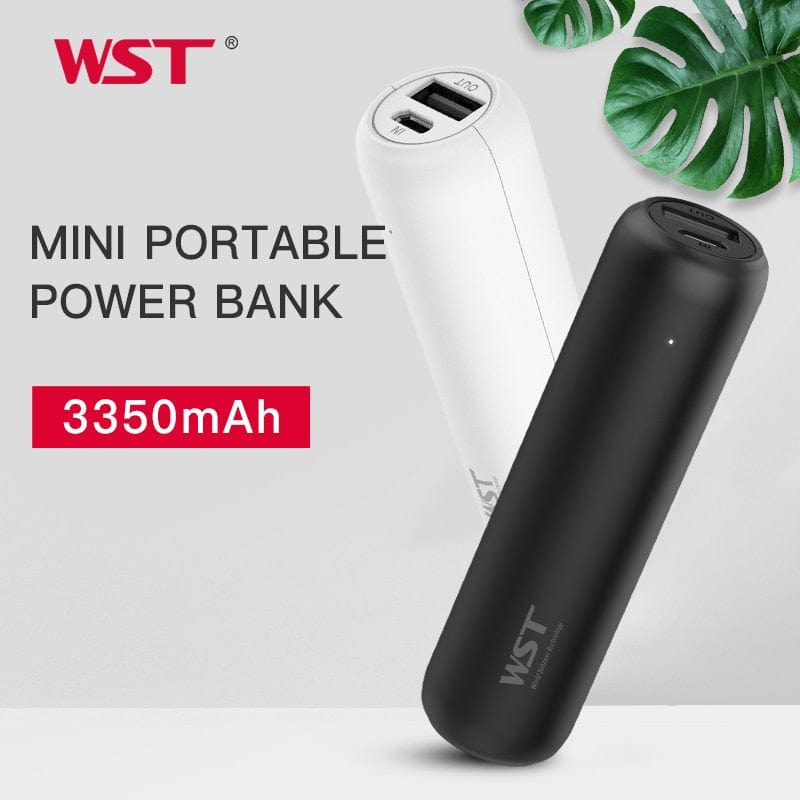 WST 3350mAh Fast Charging Mini Power Bank For iPhone Samsung Xiaomi - Smart Tech Shopping