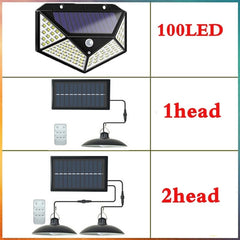 Outdoor Waterproof LED Solar Lamp with Remote Control for Indoor Shed Barn Room - Smart Tech Shopping